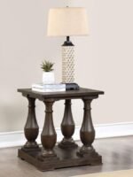 WALDEN RECTANGULAR WOOD SIDE END TABLE COFFEE BROWN - Image 2