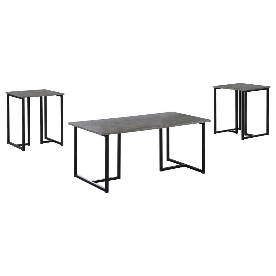 753390_02x900.jpg NYLA 3-PIECE ENGINEERED WOOD COFFEE TABLE SET WEATHERED GREY - Image 1