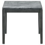 MOZZI SQUARE FAUX MARBLE SIDE END TABLE GREY AND BLACK - Image 3