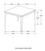 MOZZI SQUARE FAUX MARBLE SIDE END TABLE GREY AND BLACK - Image 7