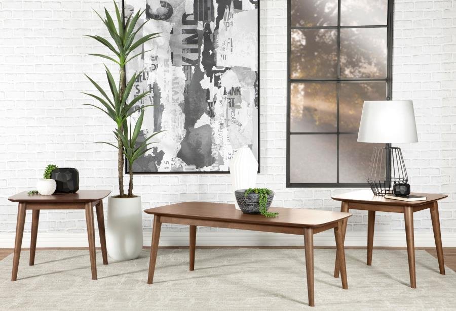 753524_01x900.jpg RADLEY 3-PIECE RECTANGULAR COFFEE TABLE SET NATURAL WALNUT - Image 1