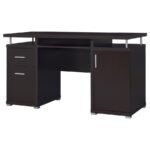 TRACY 55-INCH 2-DRAWER OFFICE COMPUTER DESK CAPPUCCINO - Image 5