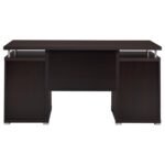 TRACY 55-INCH 2-DRAWER OFFICE COMPUTER DESK CAPPUCCINO - Image 7
