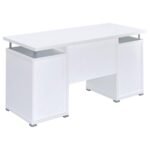 TRACY 55-INCH 2-DRAWER OFFICE COMPUTER DESK WHITE - Image 6