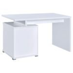 IRVING 47-INCH 2-DRAWER OFFICE COMPUTER DESK WHITE - Image 8