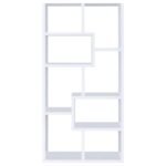 THEO 71-INCH 6-SHELF BOOKSHELF WHITE - Image 3