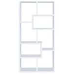 THEO 71-INCH 6-SHELF BOOKSHELF WHITE - Image 6
