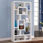 COREY 71-INCH 8-SHELF BOOKSHELF WHITE - Image 2