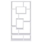 COREY 71-INCH 8-SHELF BOOKSHELF WHITE - Image 3
