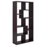 THEO 71-INCH 6-SHELF BOOKSHELF CAPPUCCINO - Image 6