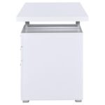 BRENNAN 47-INCH 3-DRAWER OFFICE COMPUTER DESK WHITE - Image 6