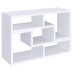 VELMA MULTIPURPOSE TV STAND AND BOOKSHELF WHITE