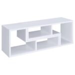 VELMA MULTIPURPOSE TV STAND AND BOOKSHELF WHITE - Image 10