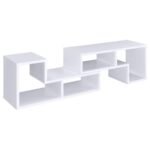 VELMA MULTIPURPOSE TV STAND AND BOOKSHELF WHITE - Image 11