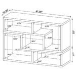 VELMA MULTIPURPOSE TV STAND AND BOOKSHELF WHITE - Image 17