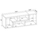 VELMA MULTIPURPOSE TV STAND AND BOOKSHELF WHITE - Image 19