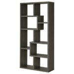 THEO 71-INCH 6-SHELF BOOKSHELF WEATHERED GREY - Image 8