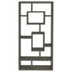 COREY 71-INCH 8-SHELF BOOKSHELF WEATHERED GREY - Image 3