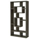 COREY 71-INCH 8-SHELF BOOKSHELF WEATHERED GREY - Image 8