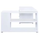 YVETTE 60-INCH 3-DRAWER L-SHAPE COMPUTER DESK WHITE - Image 6