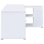 YVETTE 60-INCH 3-DRAWER L-SHAPE COMPUTER DESK WHITE - Image 9