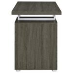 BRENNAN 47-INCH 3-DRAWER OFFICE COMPUTER DESK WEATHERED GREY - Image 7