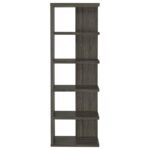 HARRISON 71-INCH 5-SHELF BOOKSHELF WEATHERED GREY - Image 3