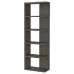 HARRISON 71-INCH 5-SHELF BOOKSHELF WEATHERED GREY - Image 4