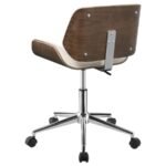 ADDINGTON UPHOLSTERED ADJUSTABLE OFFICE DESK CHAIR ECRU - Image 6