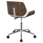ADDINGTON UPHOLSTERED ADJUSTABLE OFFICE DESK CHAIR ECRU - Image 8