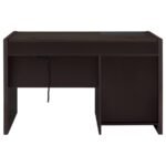HALSTON 47-INCH 2-DRAWER OFFICE DESK WITH CABINET CAPPUCCINO - Image 6