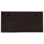 HALSTON 47-INCH 2-DRAWER OFFICE DESK WITH CABINET CAPPUCCINO - Image 9