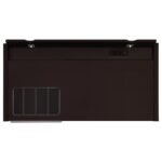 HALSTON 47-INCH 2-DRAWER OFFICE DESK WITH CABINET CAPPUCCINO - Image 10