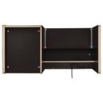 HALSTON 47-INCH 2-DRAWER OFFICE DESK WITH CABINET CAPPUCCINO - Image 11