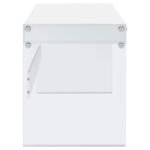 DOBREV 48-INCH 2-DRAWER WRITING DESK WHITE HIGH GLOSS - Image 9