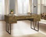 ANALIESE 63-INCH 4-DRAWER WRITING DESK RUSTIC NUTMEG - Image 2