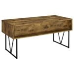 ANALIESE 63-INCH 4-DRAWER WRITING DESK RUSTIC NUTMEG - Image 7