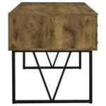 ANALIESE 63-INCH 4-DRAWER WRITING DESK RUSTIC NUTMEG - Image 8
