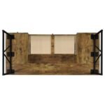 ANALIESE 63-INCH 4-DRAWER WRITING DESK RUSTIC NUTMEG - Image 9