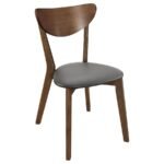 KARRI 2-PIECE HOME OFFICE COMPUTER DESK AND CHAIR SET WALNUT - Image 4