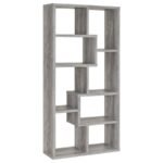THEO 71-INCH 6-SHELF BOOKSHELF GREY DRIFTWOOD
