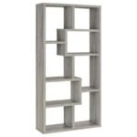 THEO 71-INCH 6-SHELF BOOKSHELF GREY DRIFTWOOD - Image 6