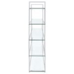 ELMER 63-INCH 5-SHELF BOOKSHELF CLEAR AND CHROME - Image 5