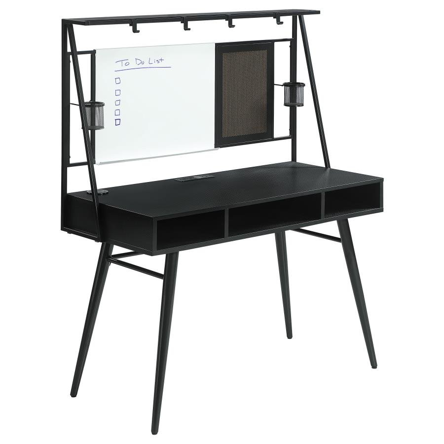 801404_02x900.jpg JESSIE 47-INCH WRITING DESK WITH WHITEBOARD AND USB BLACK - Image 1