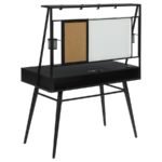 JESSIE 47-INCH WRITING DESK WITH WHITEBOARD AND USB BLACK - Image 4