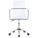 AMATURO ACRYLIC ADJUSTABLE HOME OFFICE DESK CHAIR CLEAR - Image 4