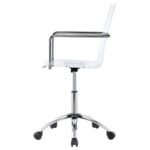 AMATURO ACRYLIC ADJUSTABLE HOME OFFICE DESK CHAIR CLEAR - Image 5