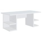 ALICE 71-INCH 4-SHELF ENGINEERED WOOD WRITING DESK WHITE