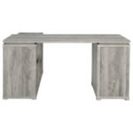 YVETTE 60-INCH 3-DRAWER L-SHAPE COMPUTER DESK GREY DRIFTWOOD - Image 8