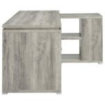 YVETTE 60-INCH 3-DRAWER L-SHAPE COMPUTER DESK GREY DRIFTWOOD - Image 9